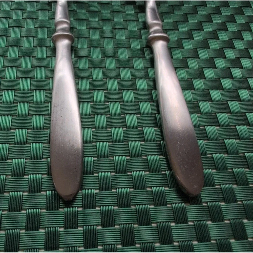 Cambridge TOWNHOUSE Salad Forks Set Lot of 2 SATIN Stainless Bistro Style VTG